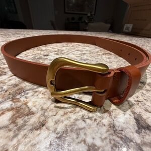 Frye brown belt